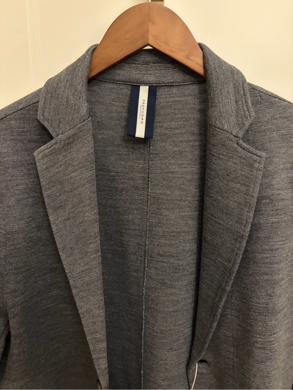 Profuomo Wool Blend knitted Grey Blazer Jacket - Made in Italy 🇮🇹